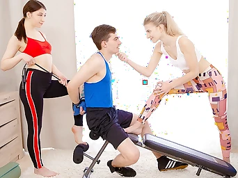 Rigid exercise ends with Rigid sex